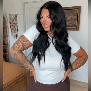 White Ribbed Crop Top